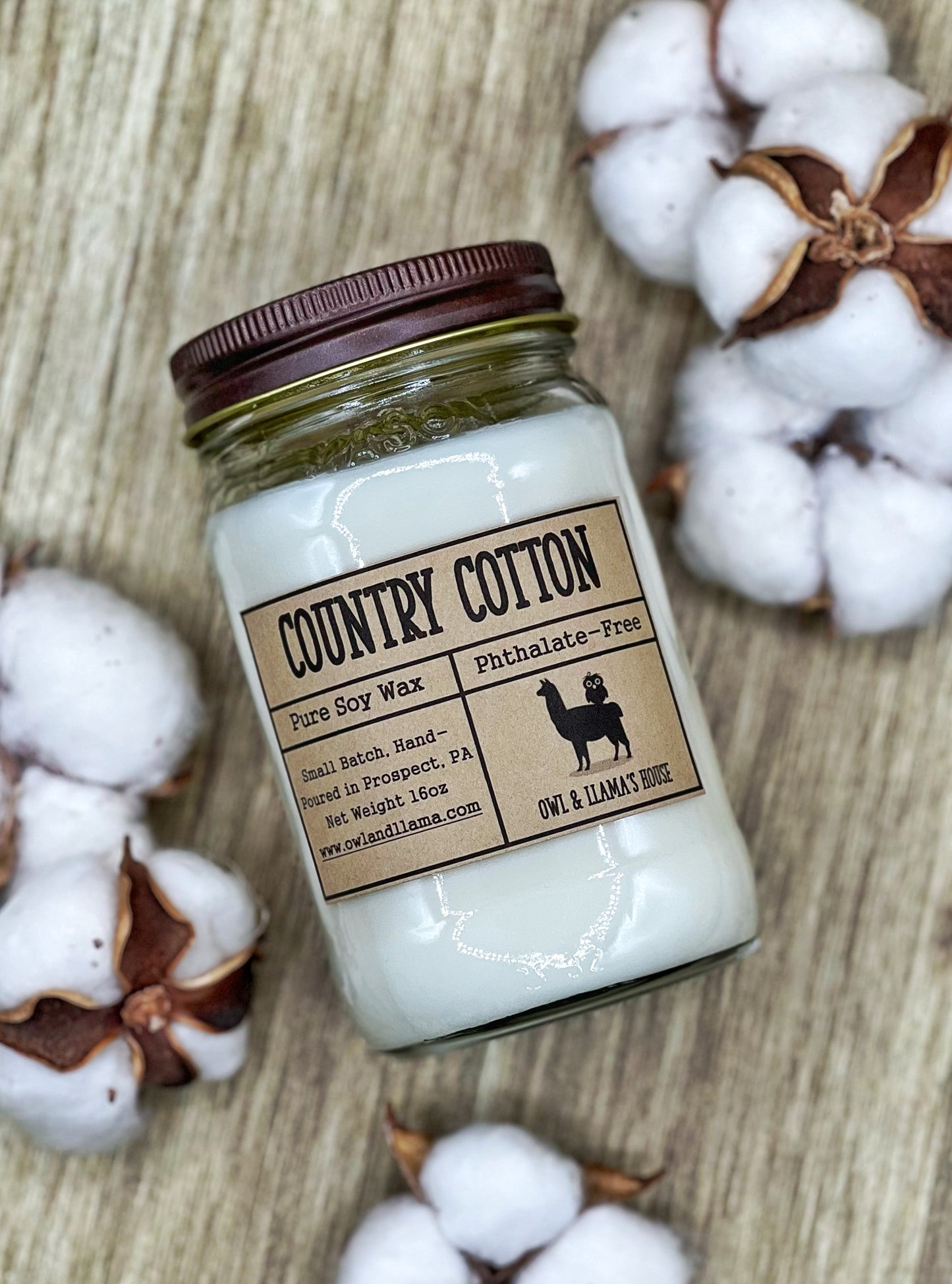 Country Cotton Farmhouse Candle