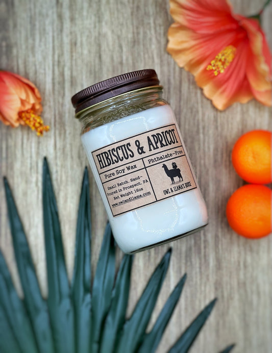 Hibiscus & Apricot Farmhouse Candle