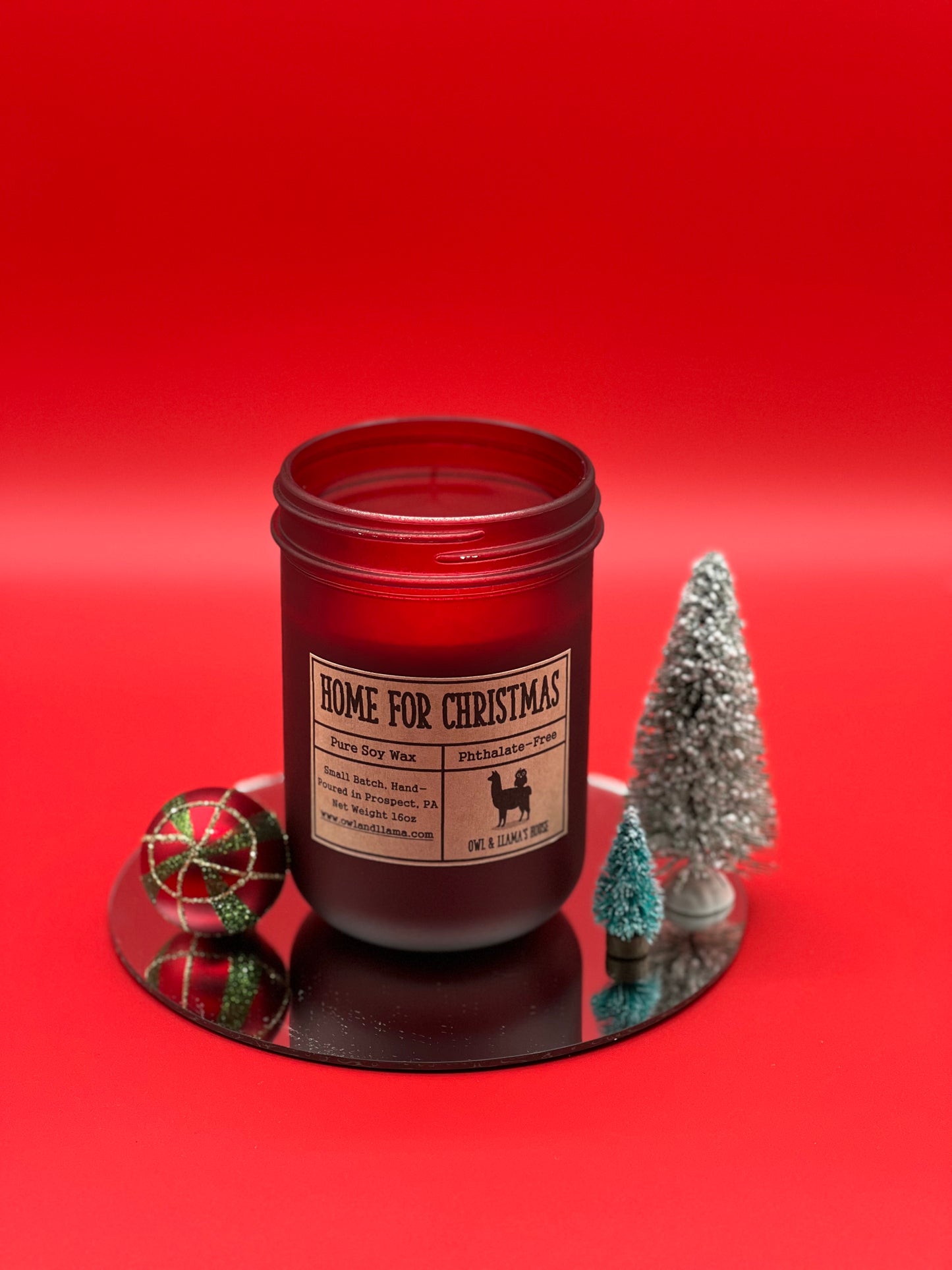 Frosted Christmas Candles